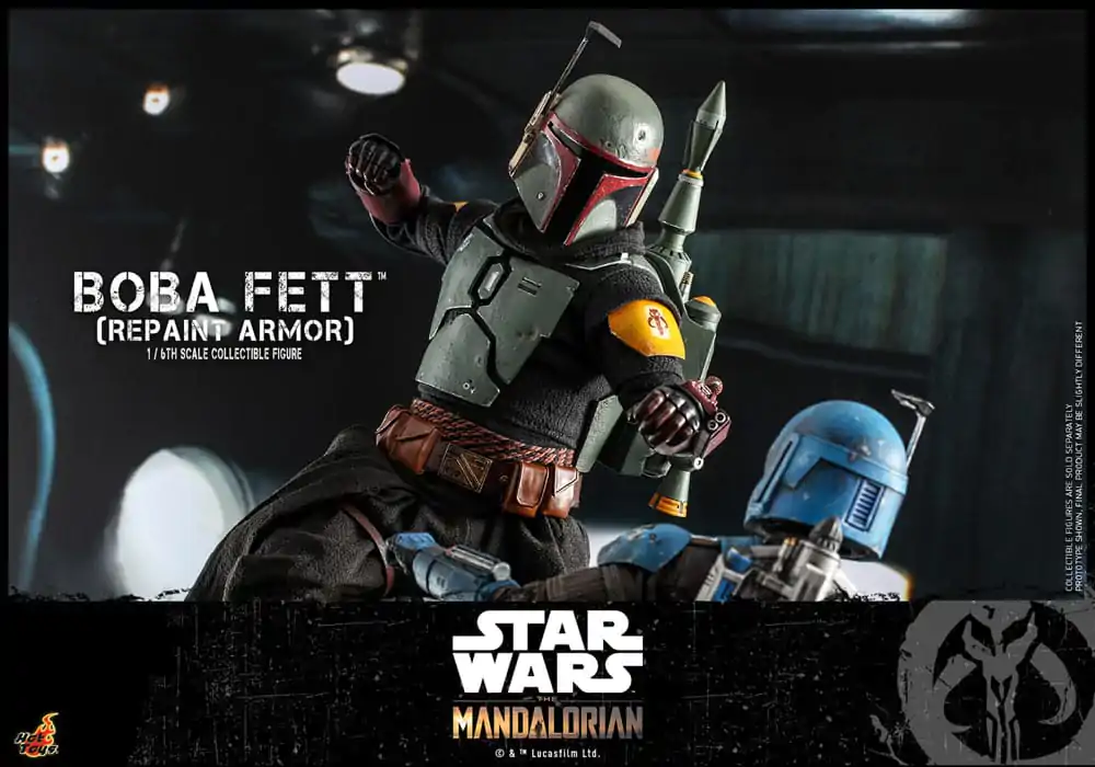 Star Wars: The Mandalorian Action Figure 1/6 Boba Fett Repaint Armor Special Edition 30 cm figurica fotografija izdelka