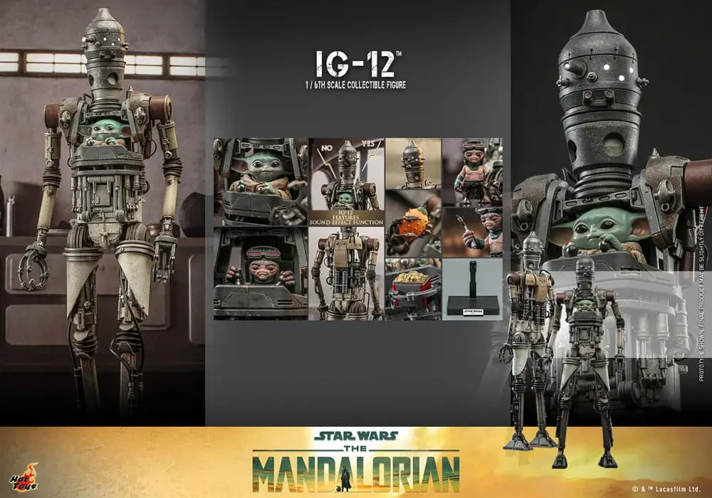 Star Wars: The Mandalorian akcijska figura 1/6 IG-12 36 cm fotografija izdelka