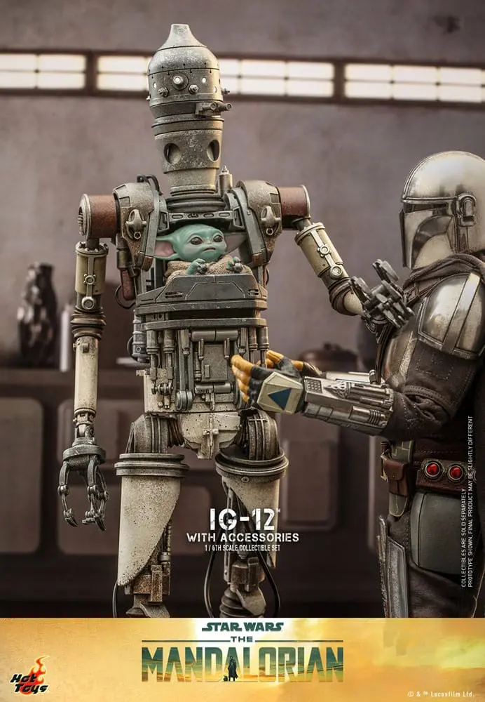 Star Wars: The Mandalorian akcijska figura 1/6 IG-12 z dodatki 36 cm fotografija izdelka