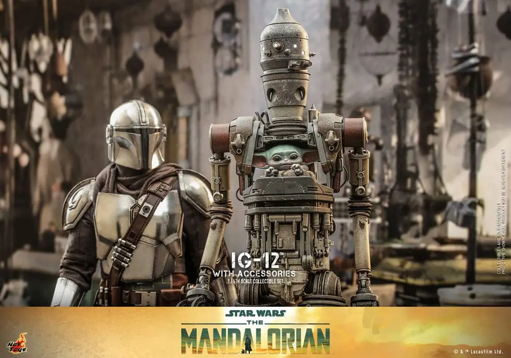 Star Wars: The Mandalorian akcijska figura 1/6 IG-12 z dodatki 36 cm fotografija izdelka