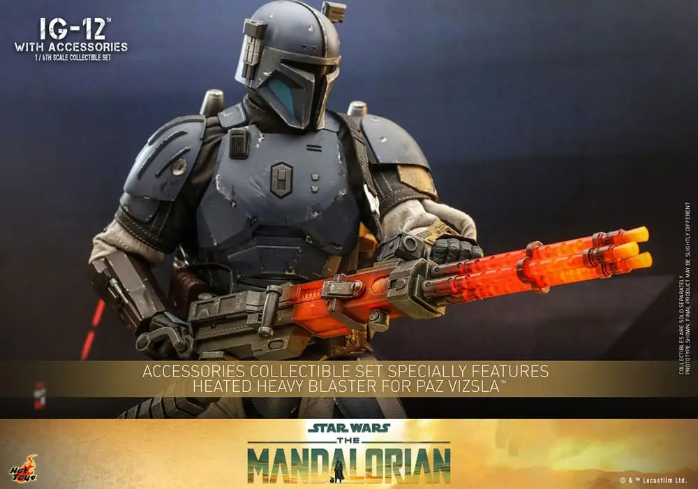 Star Wars: The Mandalorian akcijska figura 1/6 IG-12 z dodatki 36 cm fotografija izdelka