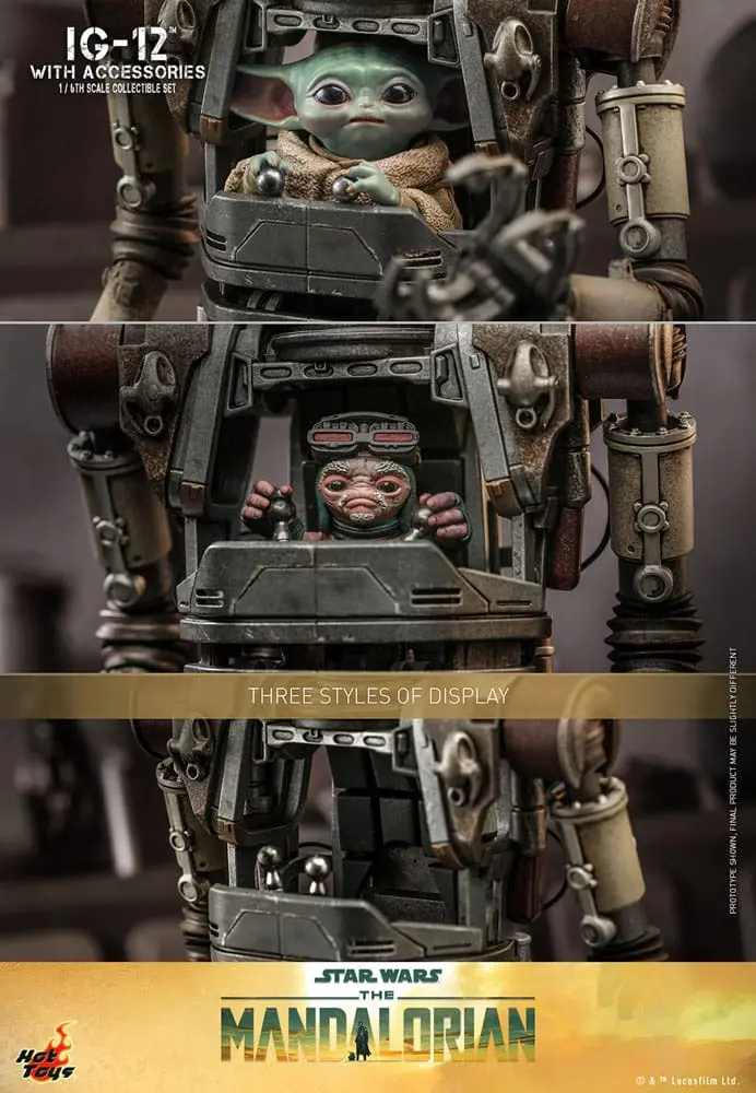 Star Wars: The Mandalorian akcijska figura 1/6 IG-12 z dodatki 36 cm fotografija izdelka