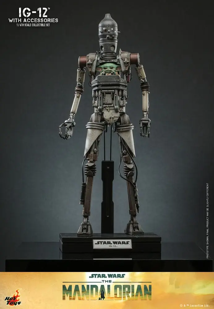 Star Wars: The Mandalorian akcijska figura 1/6 IG-12 z dodatki 36 cm fotografija izdelka