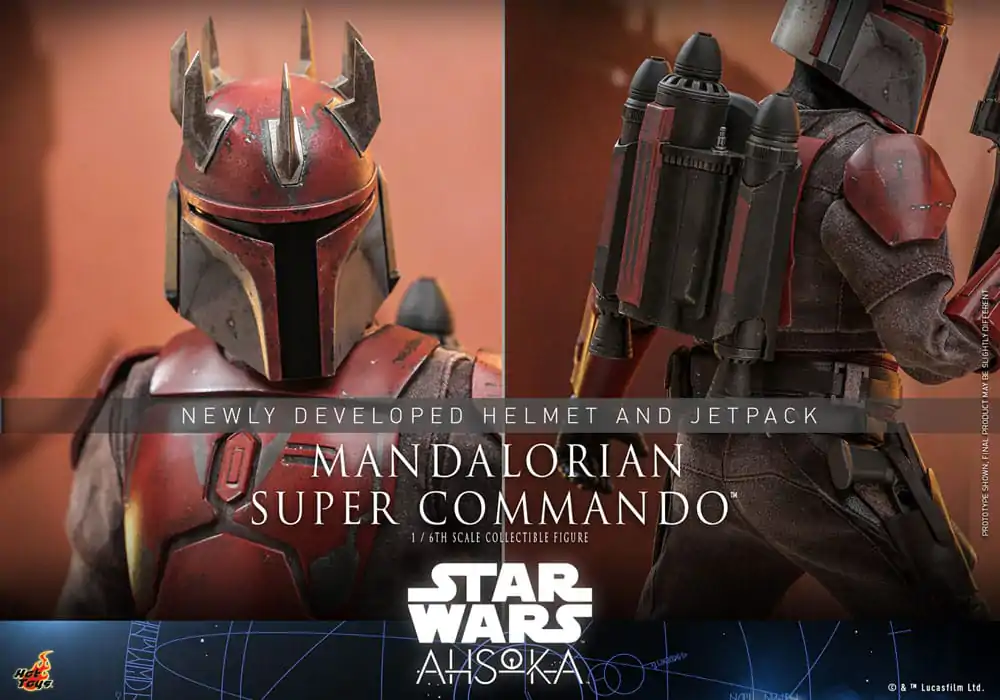 Star Wars: The Mandalorian Akcijska Figura 1/6 Mandalorian Super Commando 31 cm fotografija izdelka