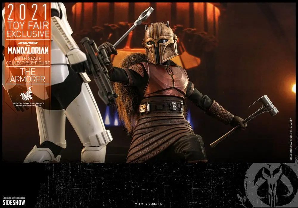 Star Wars The Mandalorian akcijska figura 1/6 The Armorer 2021 Toy Fair Exclusive 29 cm fotografija izdelka