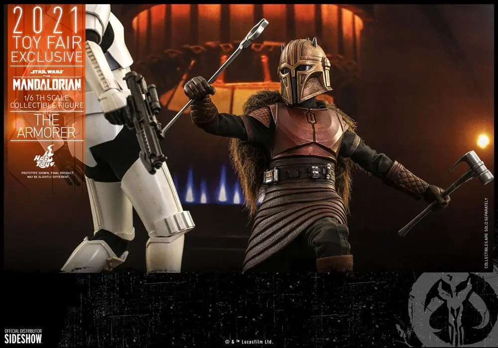 Star Wars The Mandalorian akcijska figura 1/6 The Armorer 2021 Toy Fair Exclusive 29 cm fotografija izdelka