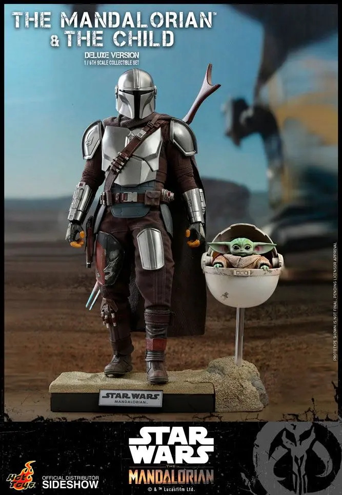 Star Wars The Mandalorian akcijska figura 2-paket 1/6 The Mandalorian & The Child Deluxe 30 cm fotografija izdelka