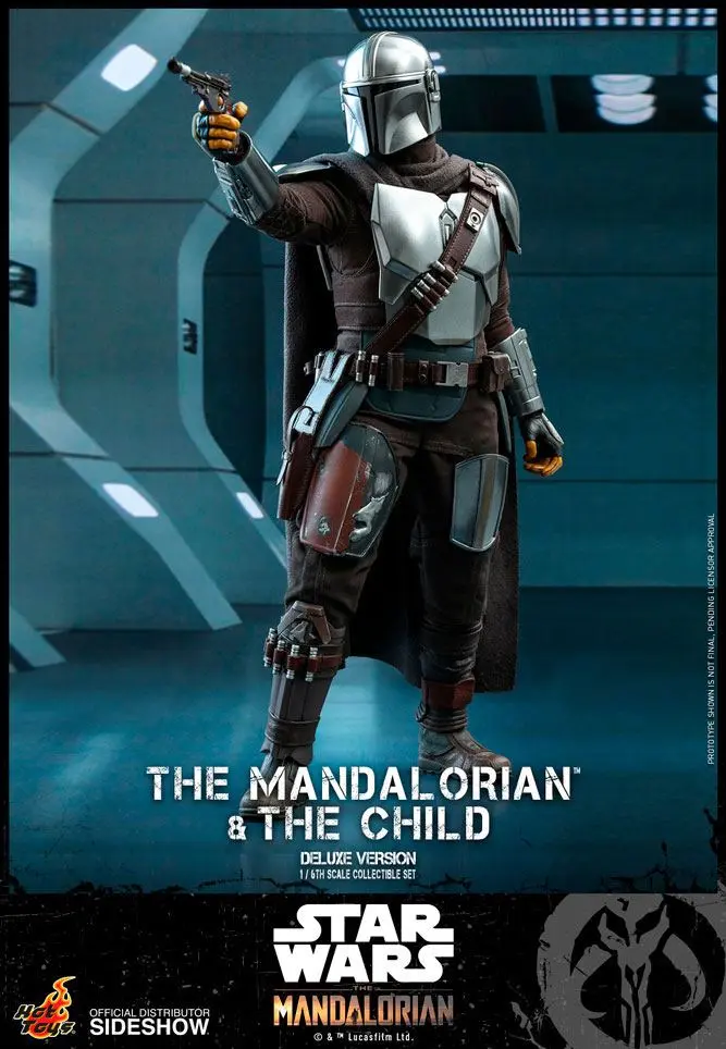 Star Wars The Mandalorian akcijska figura 2-paket 1/6 The Mandalorian & The Child Deluxe 30 cm fotografija izdelka