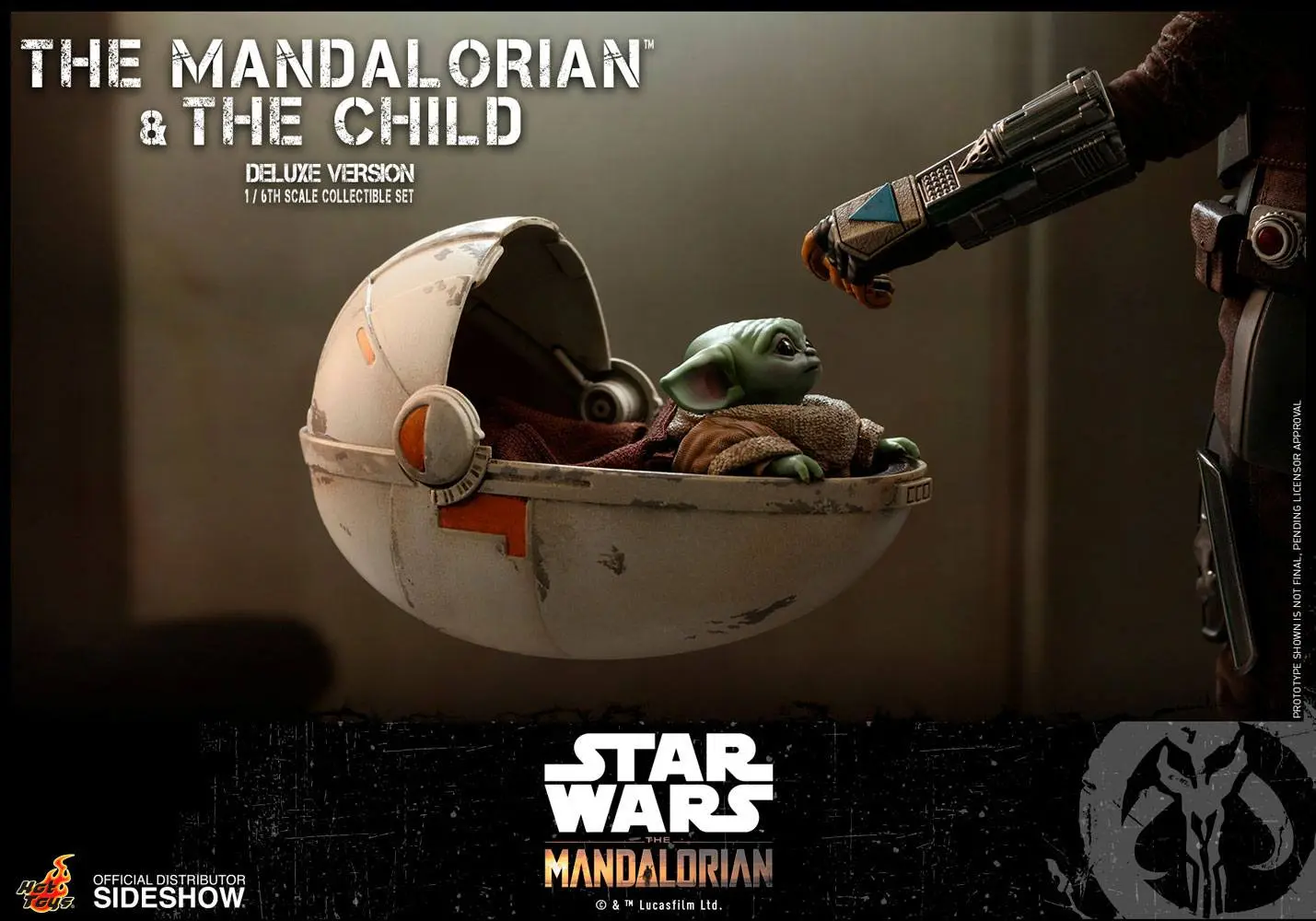 Star Wars The Mandalorian akcijska figura 2-paket 1/6 The Mandalorian & The Child Deluxe 30 cm fotografija izdelka