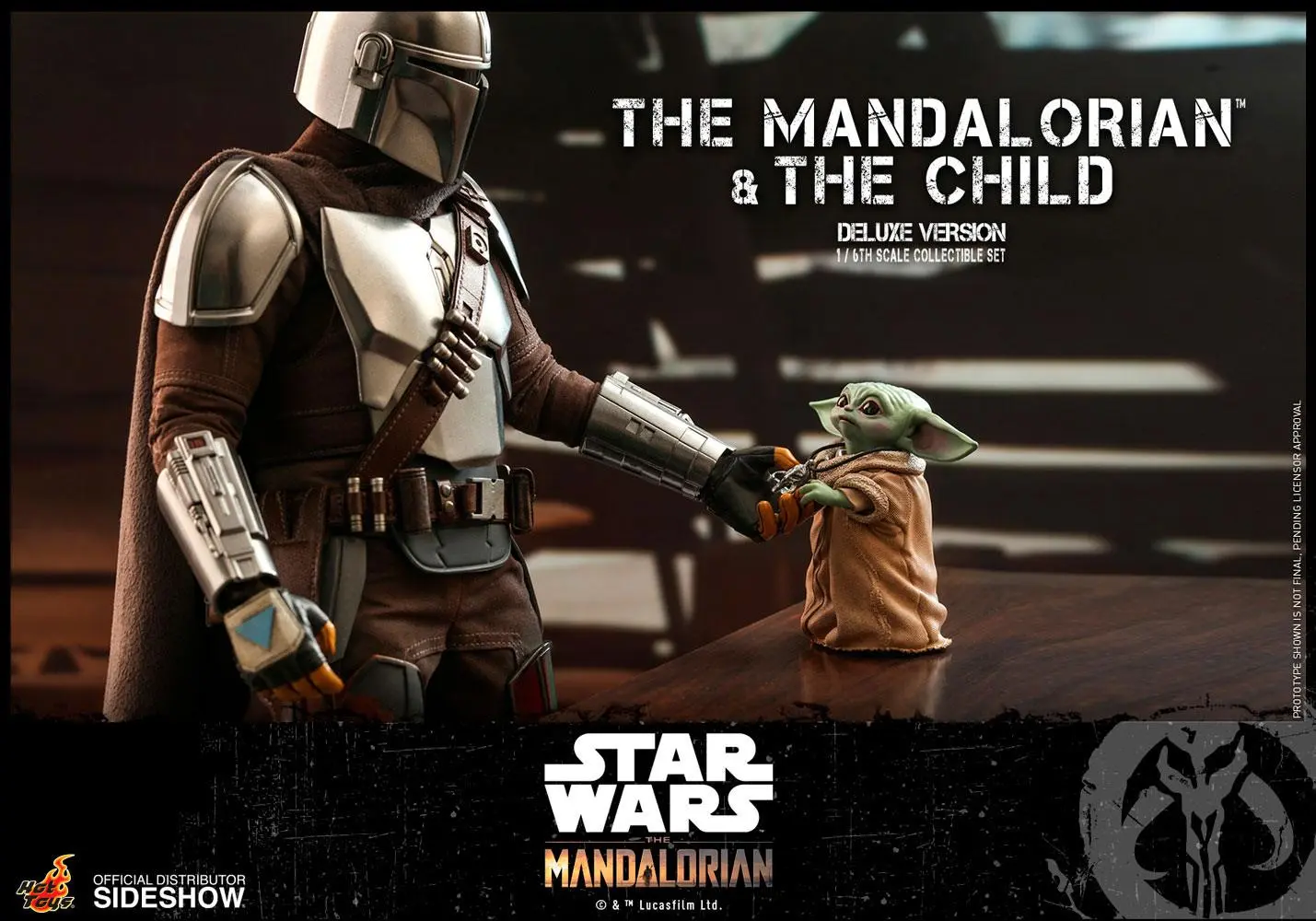 Star Wars The Mandalorian akcijska figura 2-paket 1/6 The Mandalorian & The Child Deluxe 30 cm fotografija izdelka