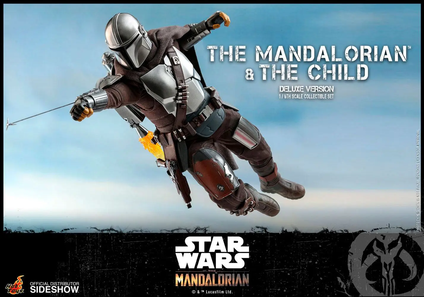 Star Wars The Mandalorian akcijska figura 2-paket 1/6 The Mandalorian & The Child Deluxe 30 cm fotografija izdelka