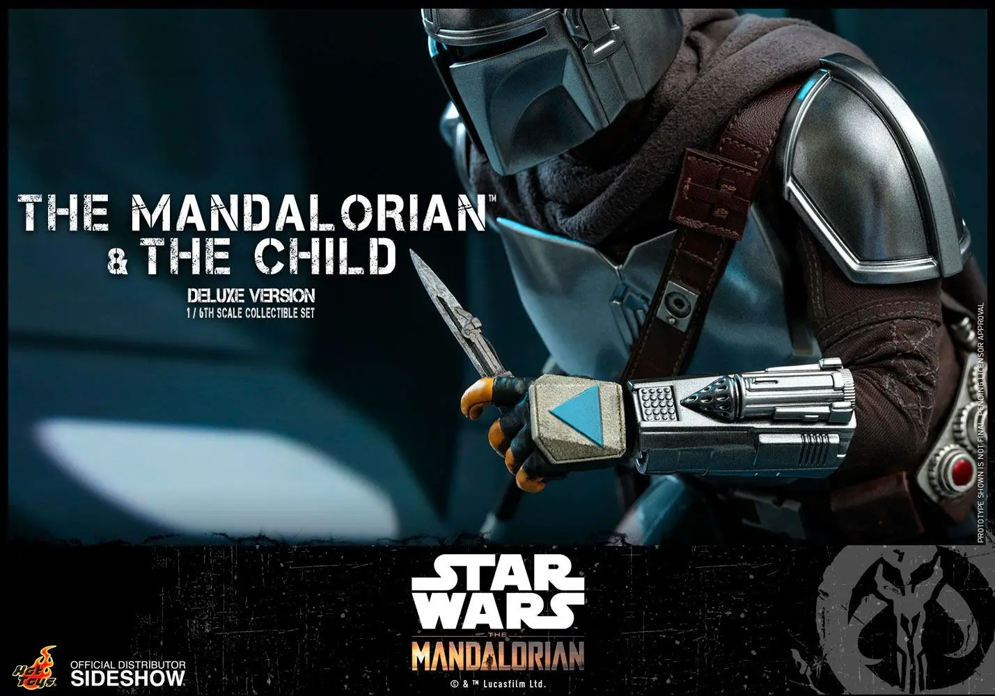 Star Wars The Mandalorian akcijska figura 2-paket 1/6 The Mandalorian & The Child Deluxe 30 cm fotografija izdelka
