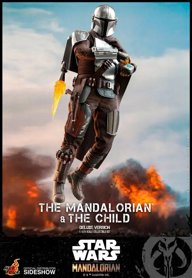 Star Wars The Mandalorian akcijska figura 2-paket 1/6 The Mandalorian & The Child Deluxe 30 cm fotografija izdelka