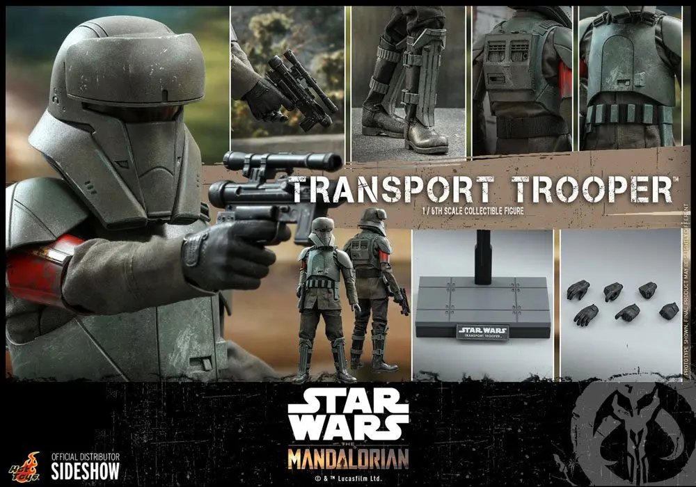 Star Wars The Mandalorian Akcijska Figura 1/6 Transport Trooper 31 cm fotografija izdelka