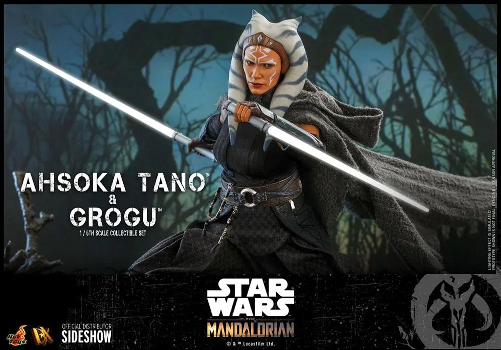 Star Wars The Mandalorian akcijska figura 2-pack 1/6 Ahsoka Tano & Grogu 29 cm fotografija izdelka