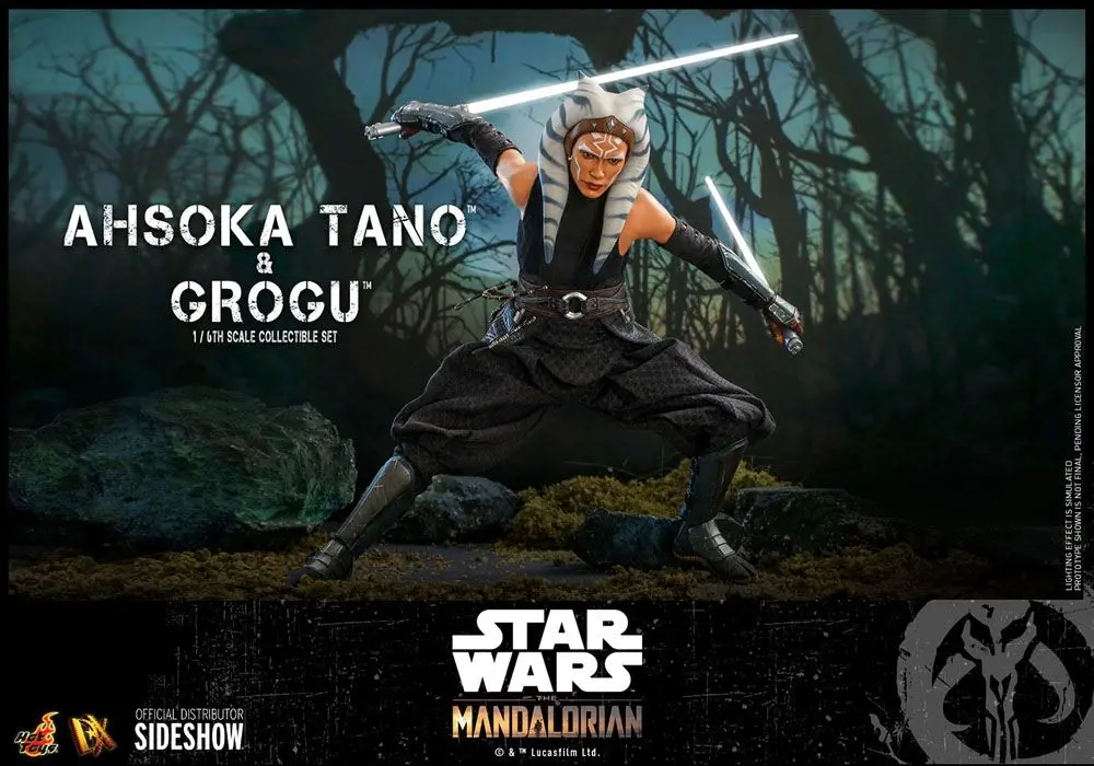 Star Wars The Mandalorian akcijska figura 2-pack 1/6 Ahsoka Tano & Grogu 29 cm fotografija izdelka