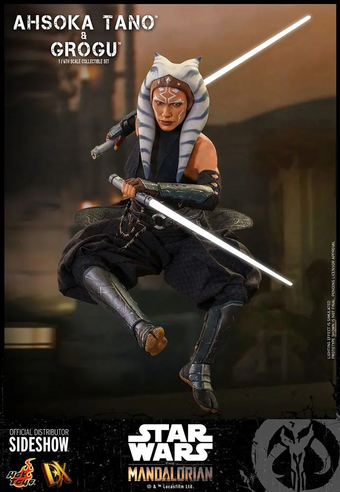 Star Wars The Mandalorian akcijska figura 2-pack 1/6 Ahsoka Tano & Grogu 29 cm fotografija izdelka