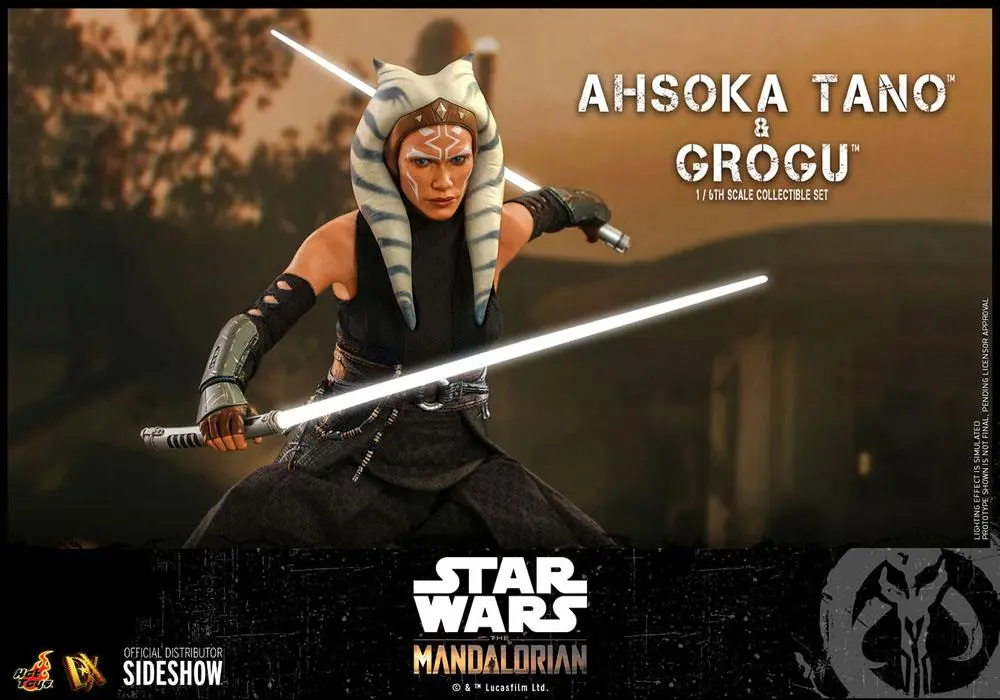 Star Wars The Mandalorian akcijska figura 2-pack 1/6 Ahsoka Tano & Grogu 29 cm fotografija izdelka