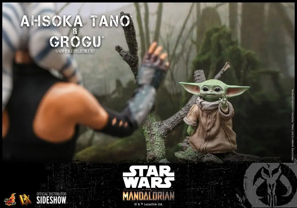 Star Wars The Mandalorian akcijska figura 2-pack 1/6 Ahsoka Tano & Grogu 29 cm fotografija izdelka