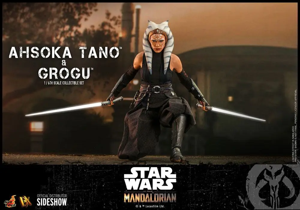 Star Wars The Mandalorian akcijska figura 2-pack 1/6 Ahsoka Tano & Grogu 29 cm fotografija izdelka