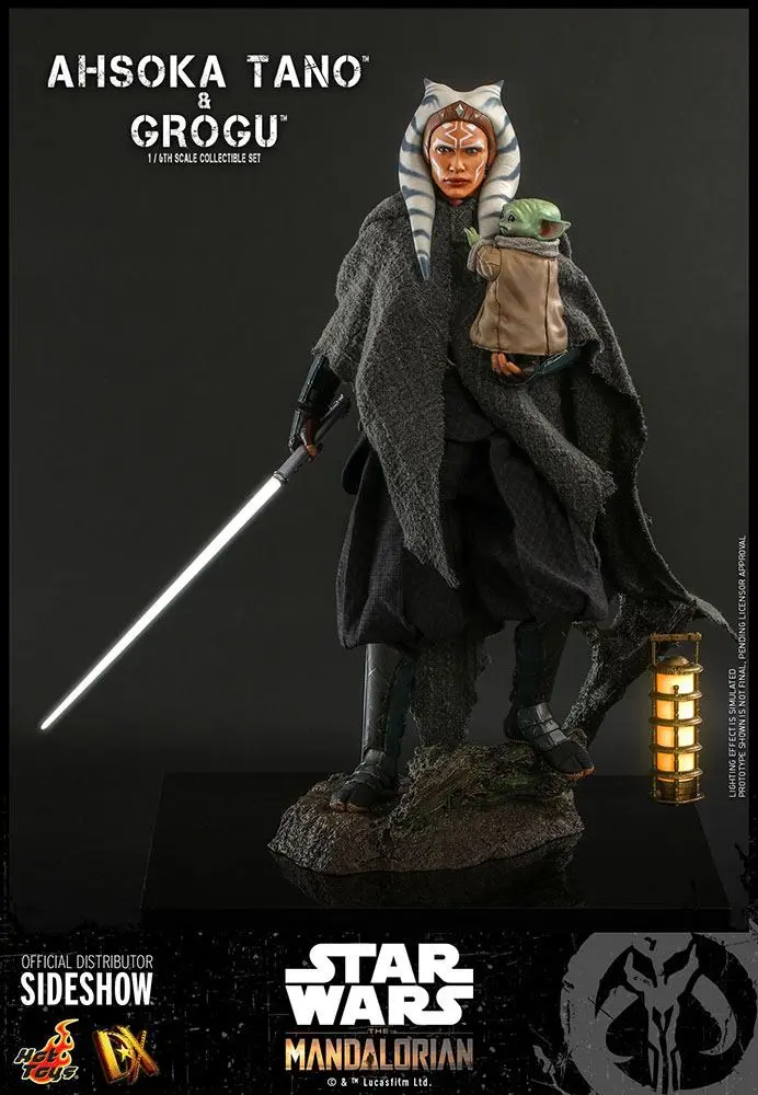 Star Wars The Mandalorian akcijska figura 2-pack 1/6 Ahsoka Tano & Grogu 29 cm fotografija izdelka