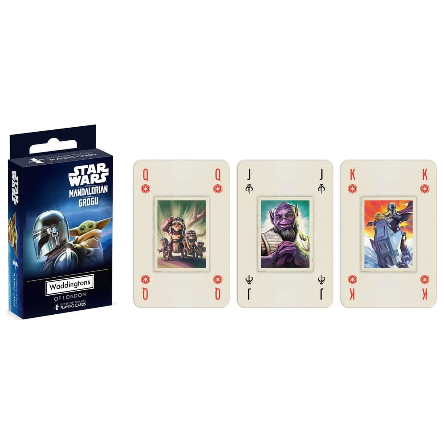 Star Wars igralne karte The Mandalorian and Grogu English Version fotografija izdelka
