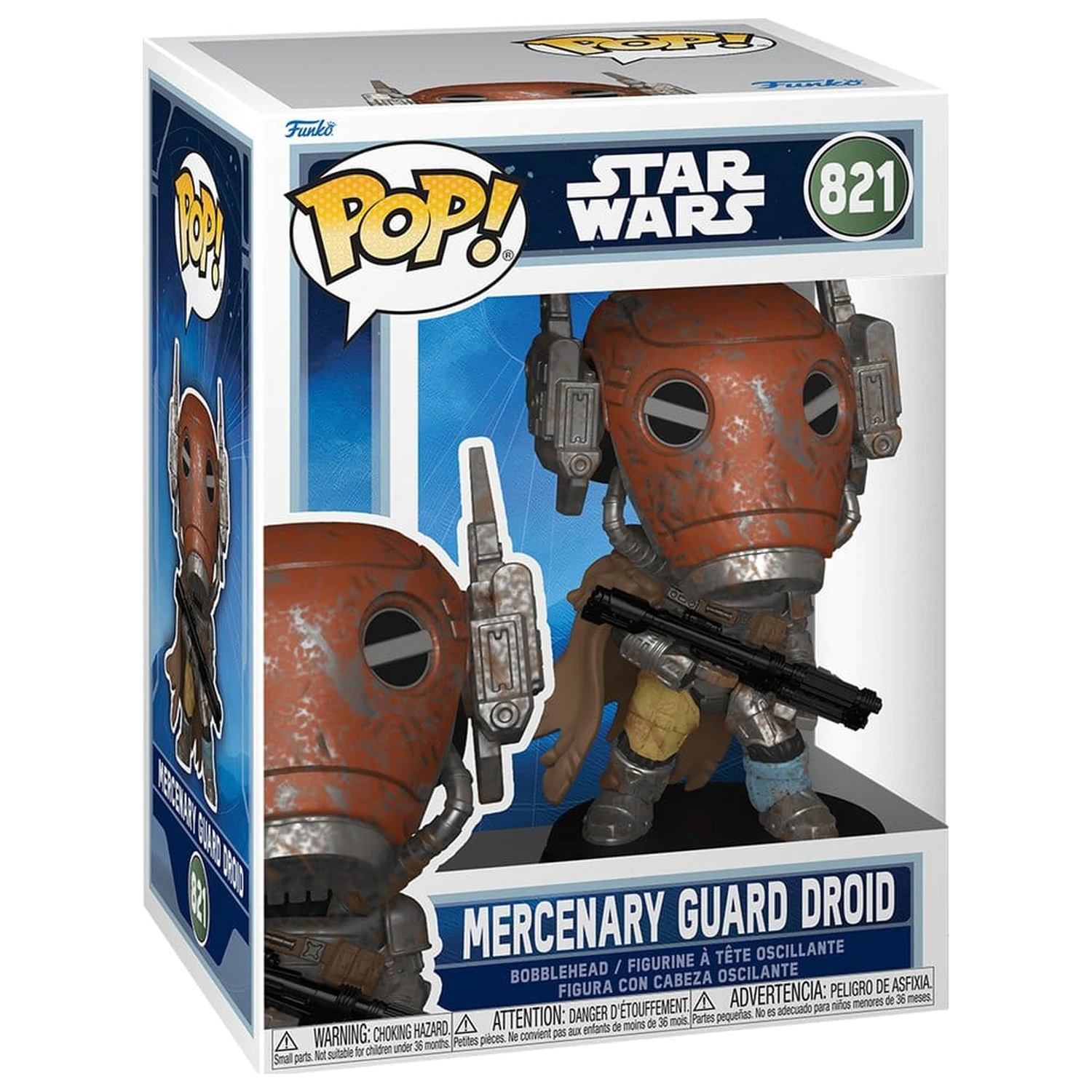 Star Wars: The Mandalorian and Grogu Funko POP! Vinyl Bobblehead figura Mercenary Guard Droid 9 cm fotografija izdelka