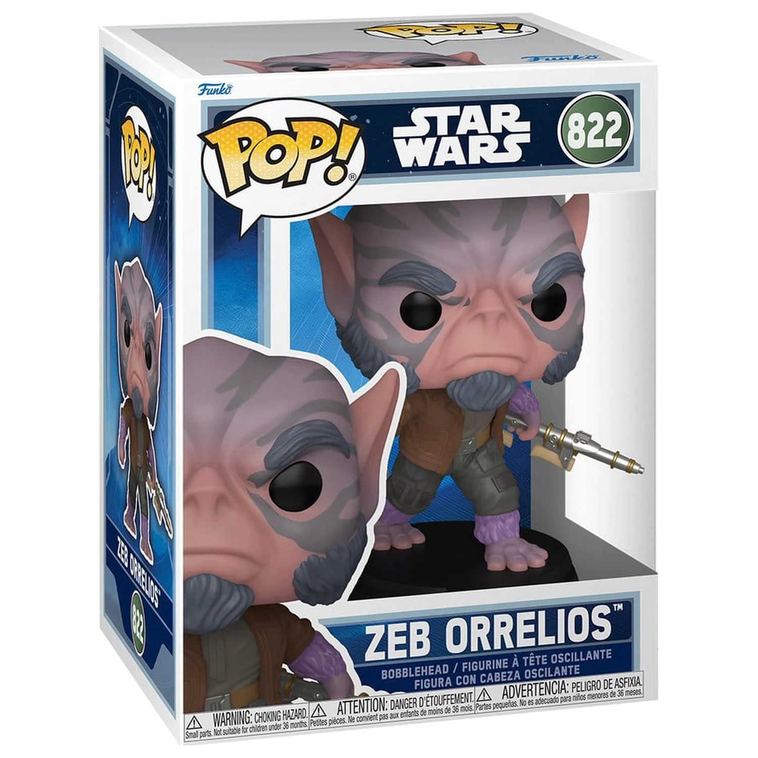 Star Wars: The Mandalorian and Grogu Funko POP! Vinyl Bobblehead figura Zeb Orrelios 9 cm fotografija izdelka