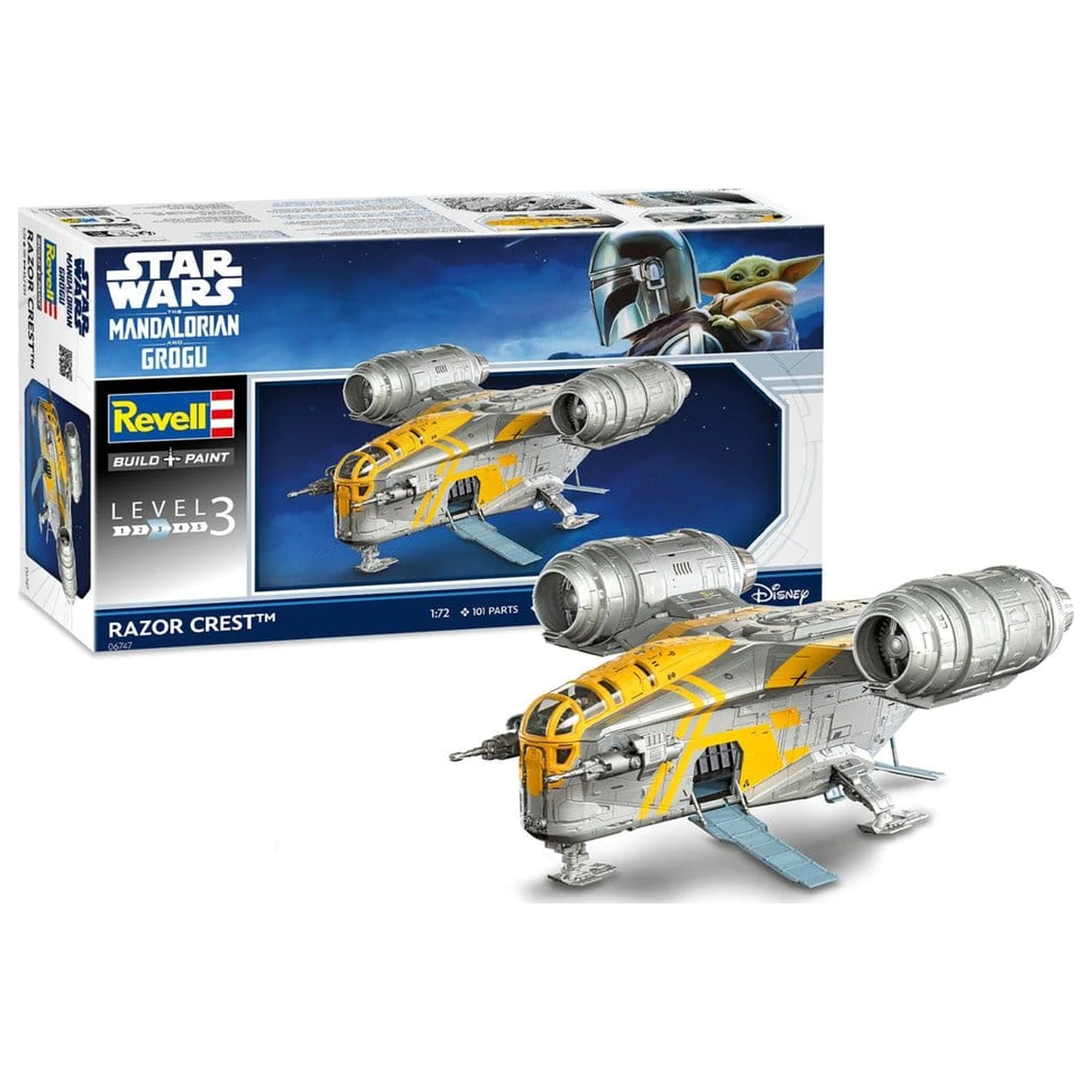 Star Wars The Mandalorian and Grogu Revell Model Kit 1/72 Razor Crest 34 cm fotografija izdelka