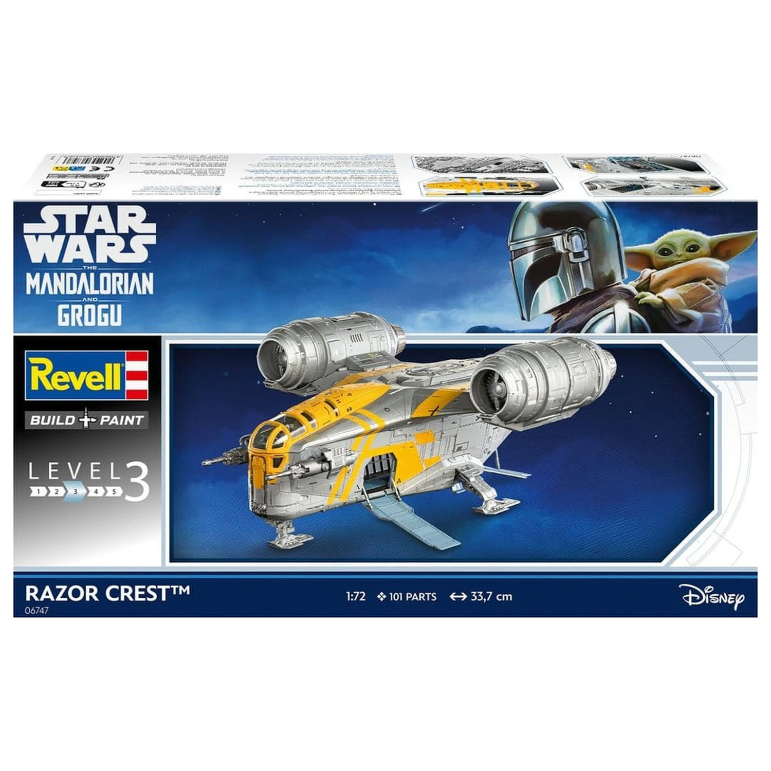 Star Wars The Mandalorian and Grogu Revell Model Kit 1/72 Razor Crest 34 cm fotografija izdelka