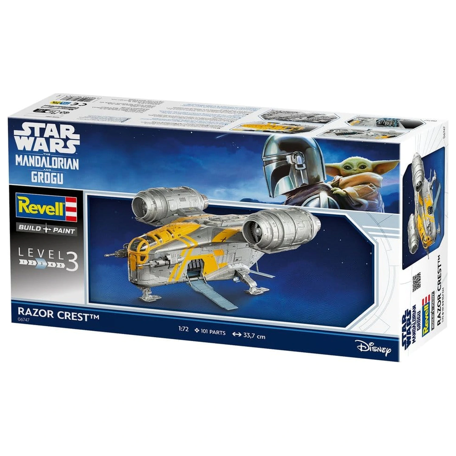 Star Wars The Mandalorian and Grogu Revell Model Kit 1/72 Razor Crest 34 cm fotografija izdelka
