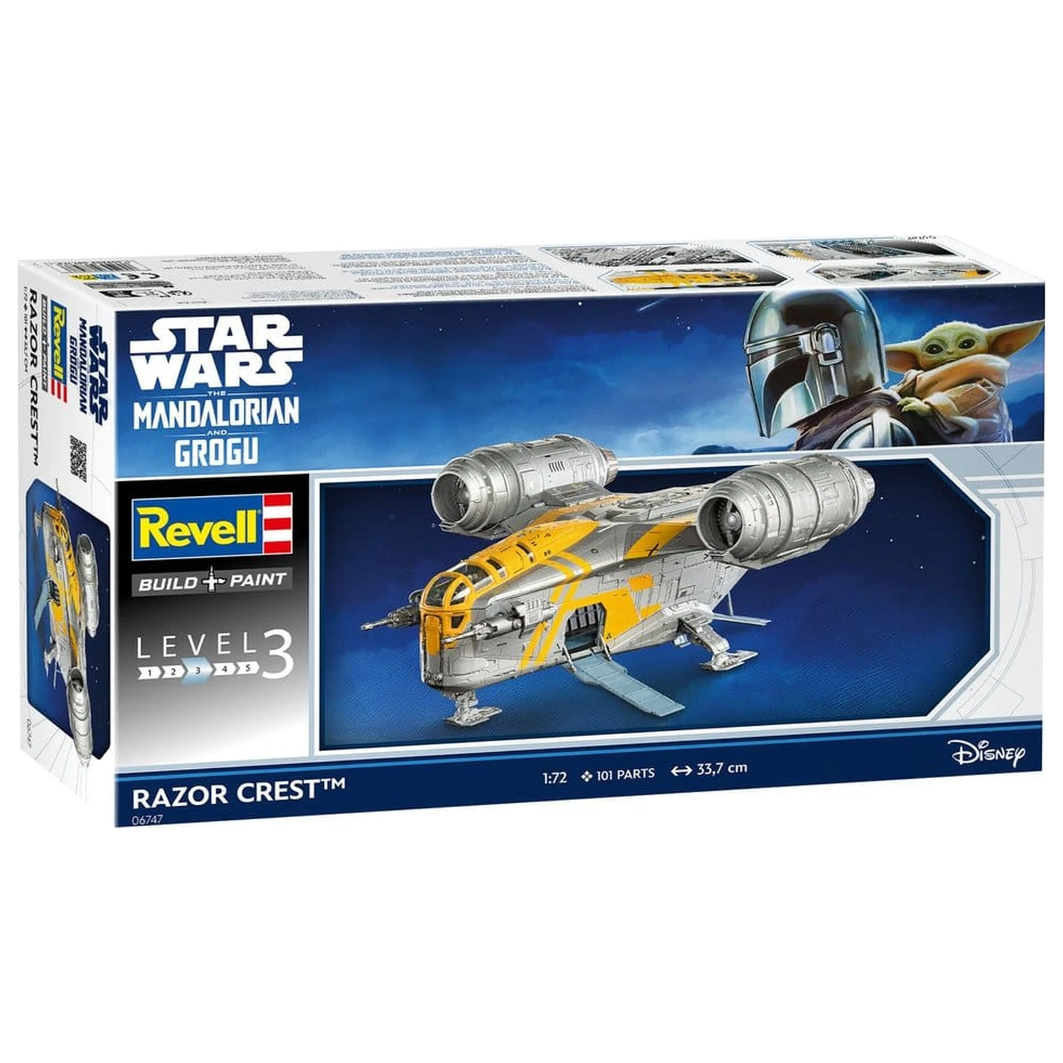 Star Wars The Mandalorian and Grogu Revell Model Kit 1/72 Razor Crest 34 cm fotografija izdelka