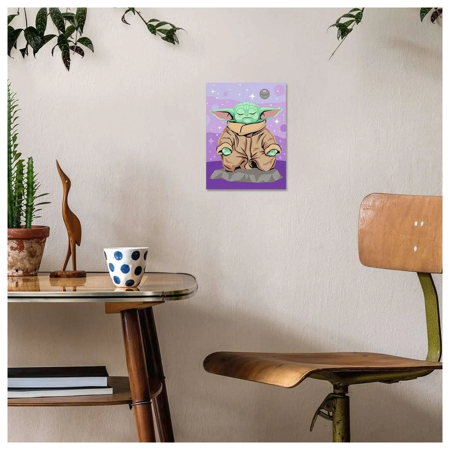 Star Wars: The Mandalorian CreArt Slikanje po številkah Meditating Grogu fotografija izdelka