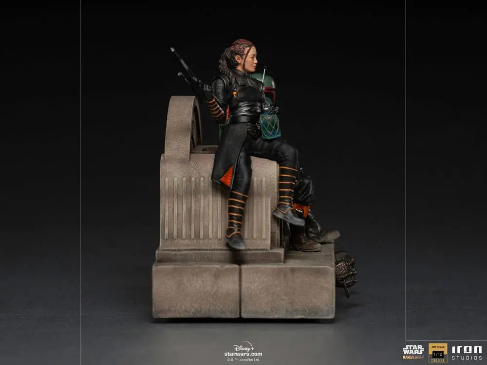 Star Wars The Mandalorian Deluxe Art Scale Kip 1/10 Boba Fett & Fennec on Throne 23 cm fotografija izdelka
