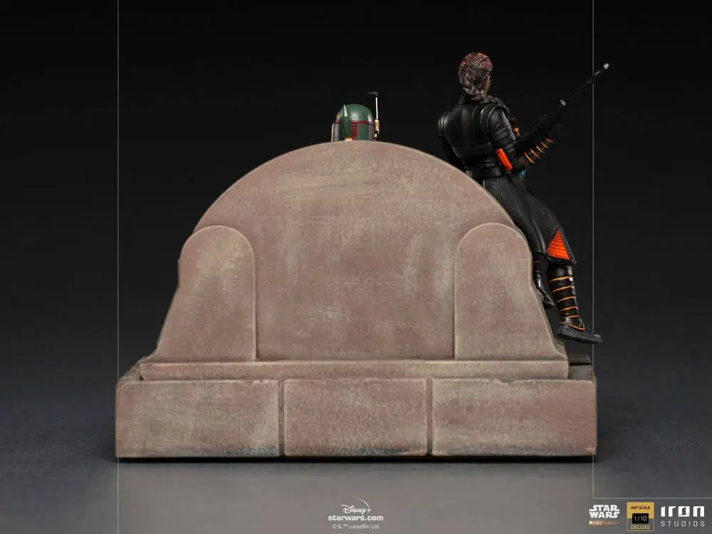Star Wars The Mandalorian Deluxe Art Scale Kip 1/10 Boba Fett & Fennec on Throne 23 cm fotografija izdelka