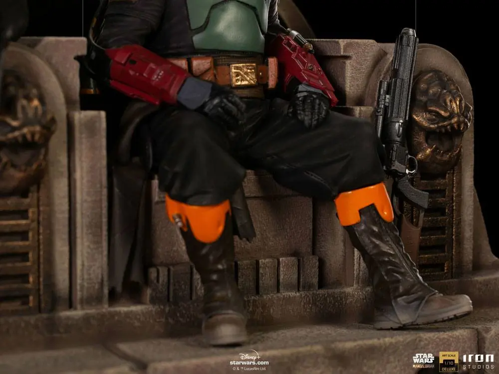 Star Wars The Mandalorian Deluxe Art Scale Kip 1/10 Boba Fett & Fennec on Throne 23 cm fotografija izdelka