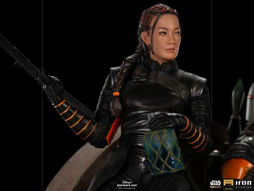 Star Wars The Mandalorian Deluxe Art Scale Kip 1/10 Boba Fett & Fennec on Throne 23 cm fotografija izdelka