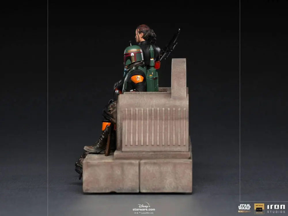 Star Wars The Mandalorian Deluxe Art Scale Kip 1/10 Boba Fett & Fennec on Throne 23 cm fotografija izdelka