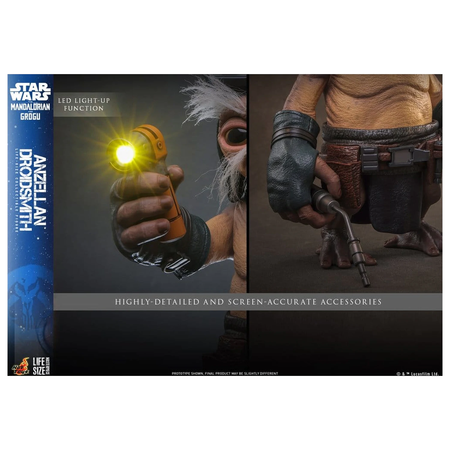 Star Wars: The Mandalorian & Grogu Figura v naravni velikosti Anzellan Droidsmith 27 cm fotografija izdelka