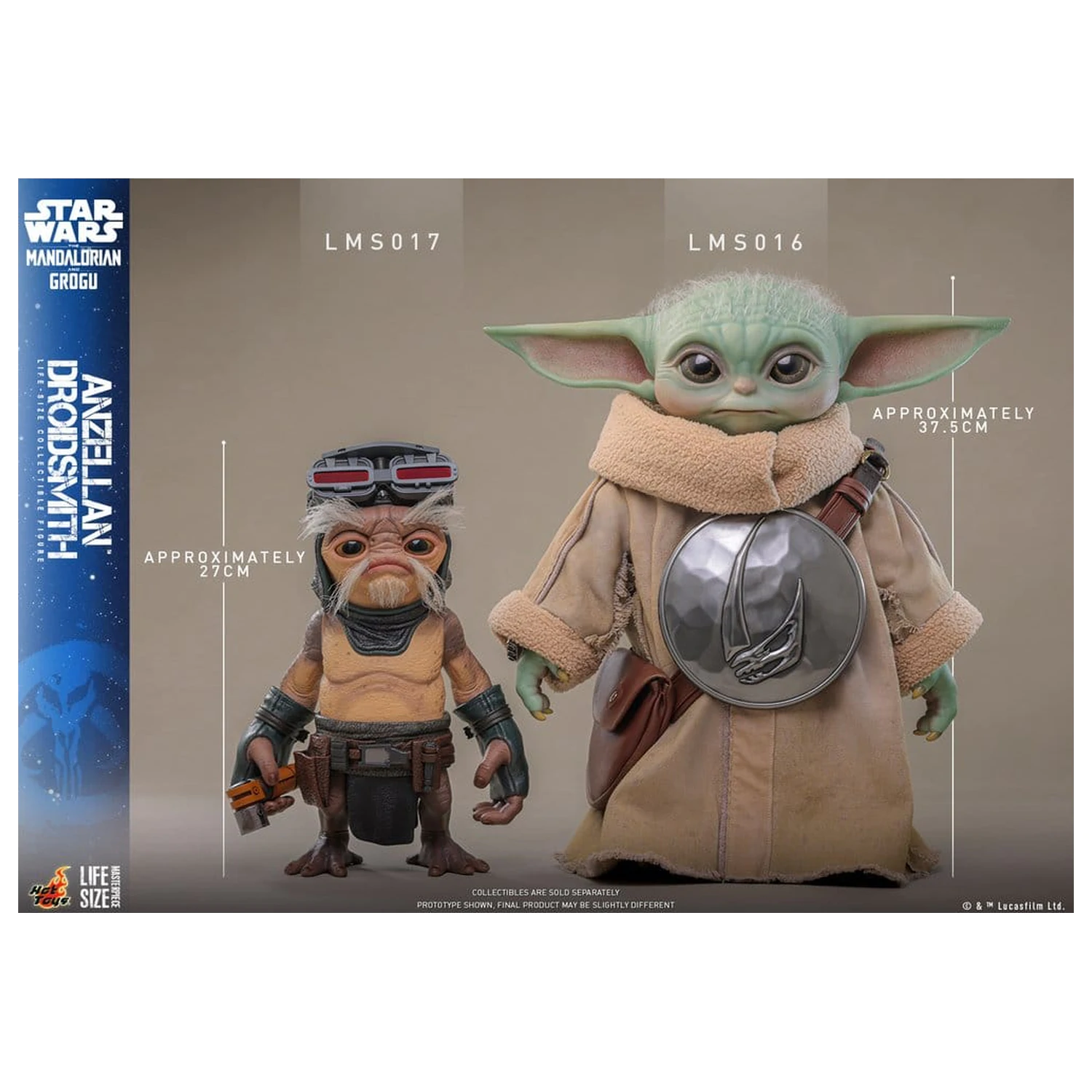 Star Wars: The Mandalorian & Grogu Figura v naravni velikosti Anzellan Droidsmith 27 cm fotografija izdelka