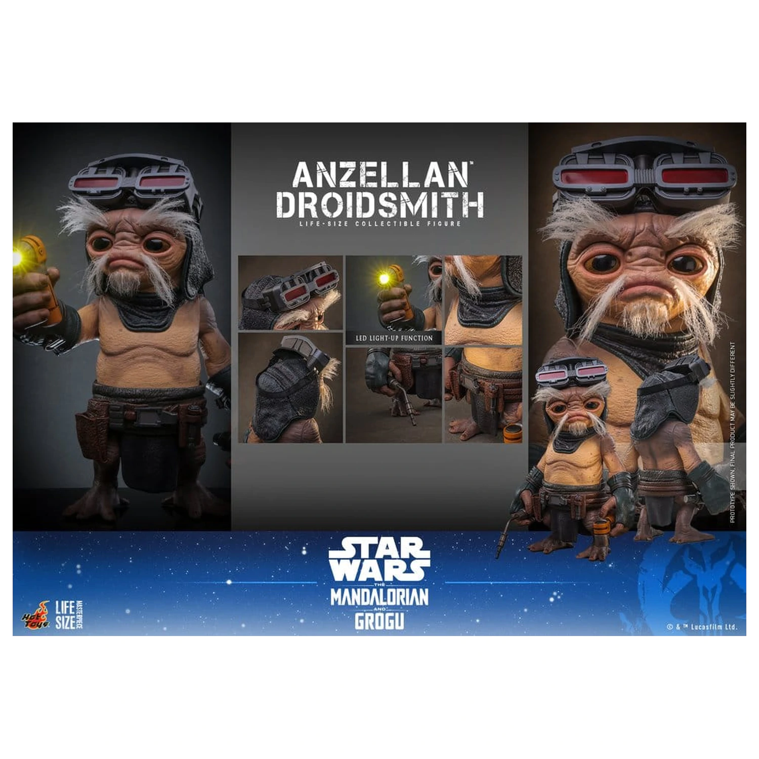 Star Wars: The Mandalorian & Grogu Figura v naravni velikosti Anzellan Droidsmith 27 cm fotografija izdelka