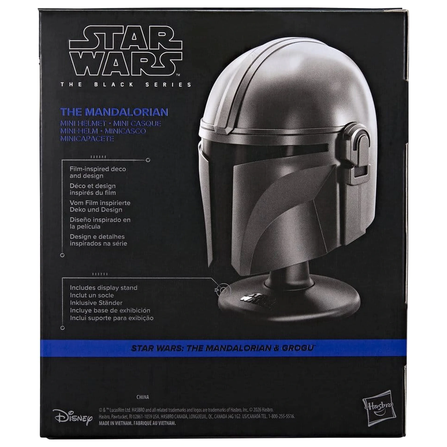 Star Wars: The Mandalorian & Grogu Black Series Mini čelada The Mandalorian fotografija izdelka