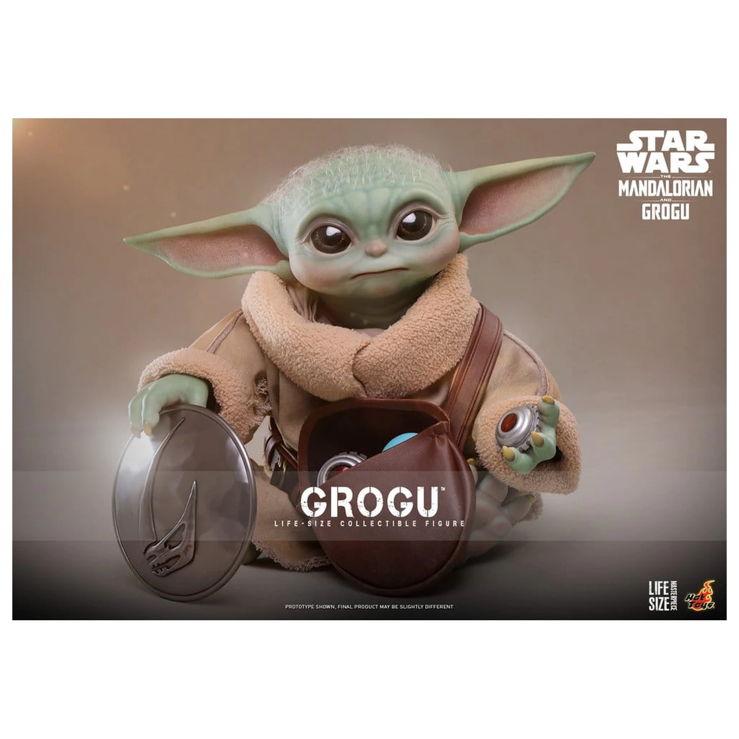 Star Wars: The Mandalorian & Grogu Figura v naravni velikosti Grogu 38 cm fotografija izdelka