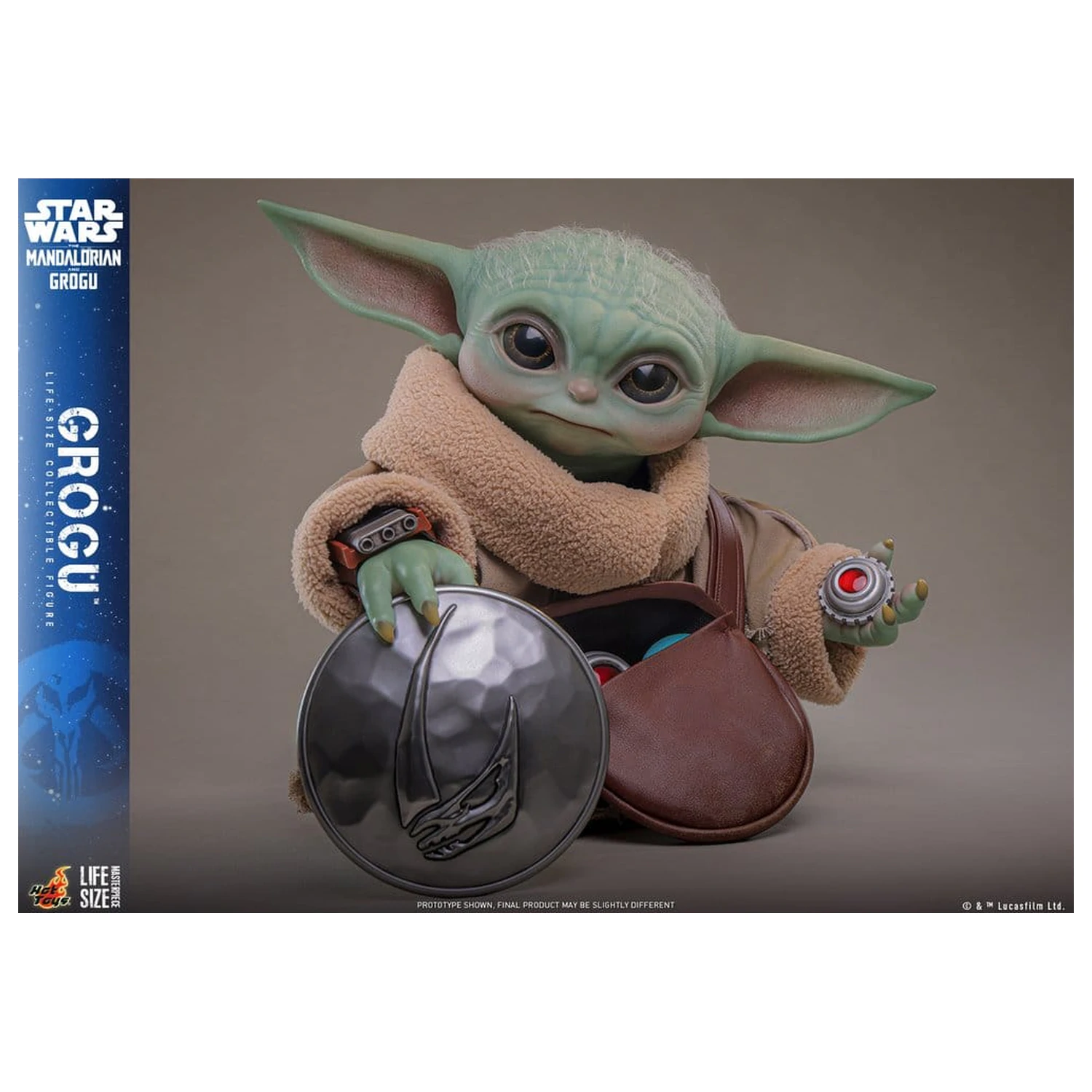 Star Wars: The Mandalorian & Grogu Figura v naravni velikosti Grogu 38 cm fotografija izdelka