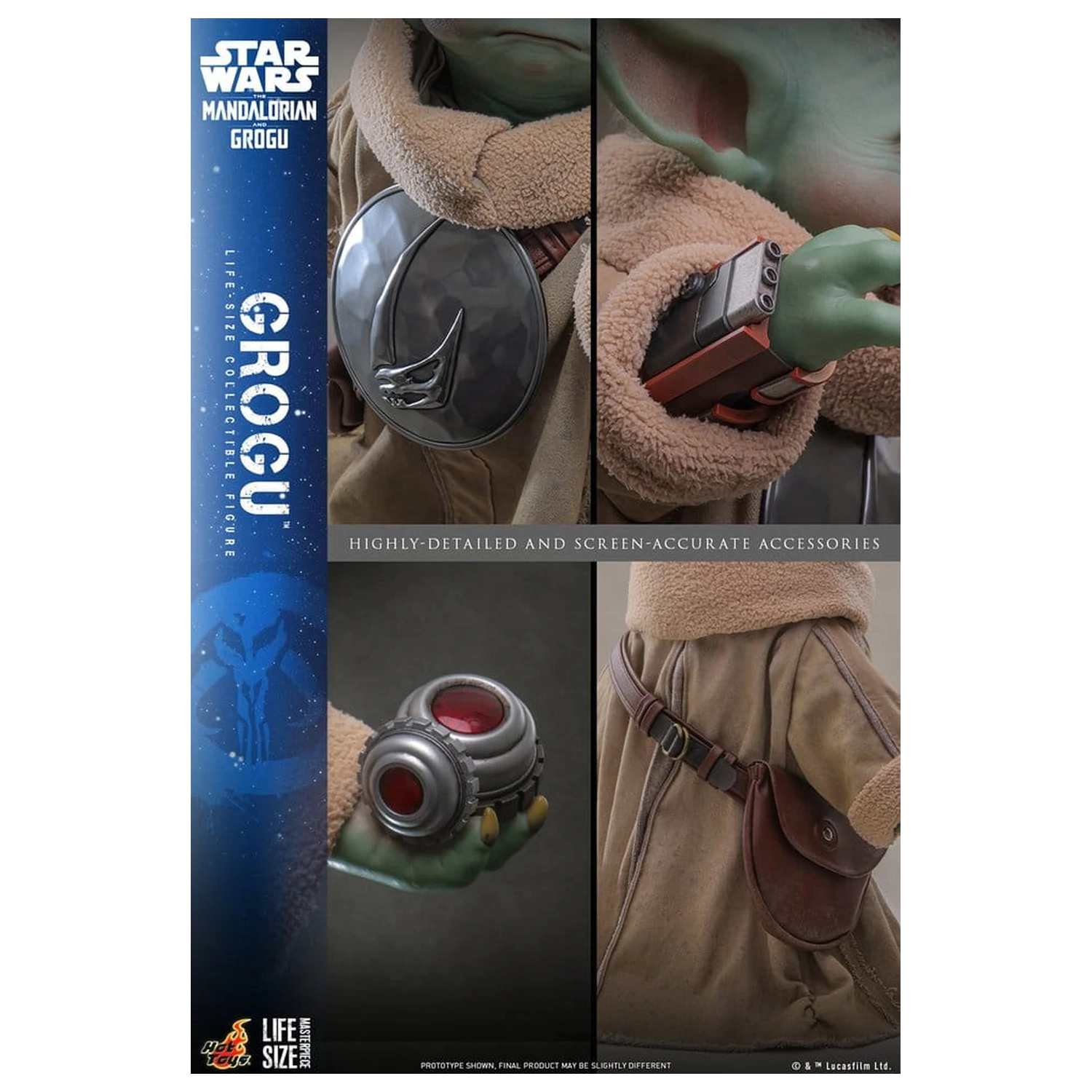 Star Wars: The Mandalorian & Grogu Figura v naravni velikosti Grogu 38 cm fotografija izdelka