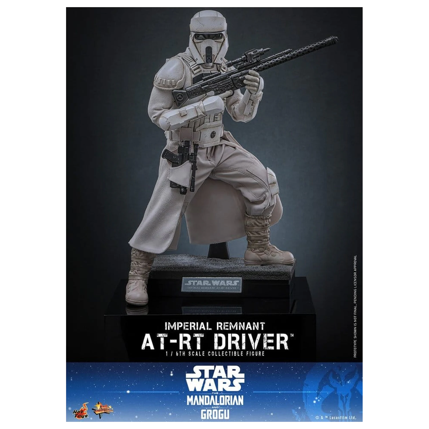 Star Wars: The Mandalorian & Grogu Movie Masterpiece akcijska figura 1/6 Imperial Remnant AT-RT Driver 30 cm fotografija izdelka