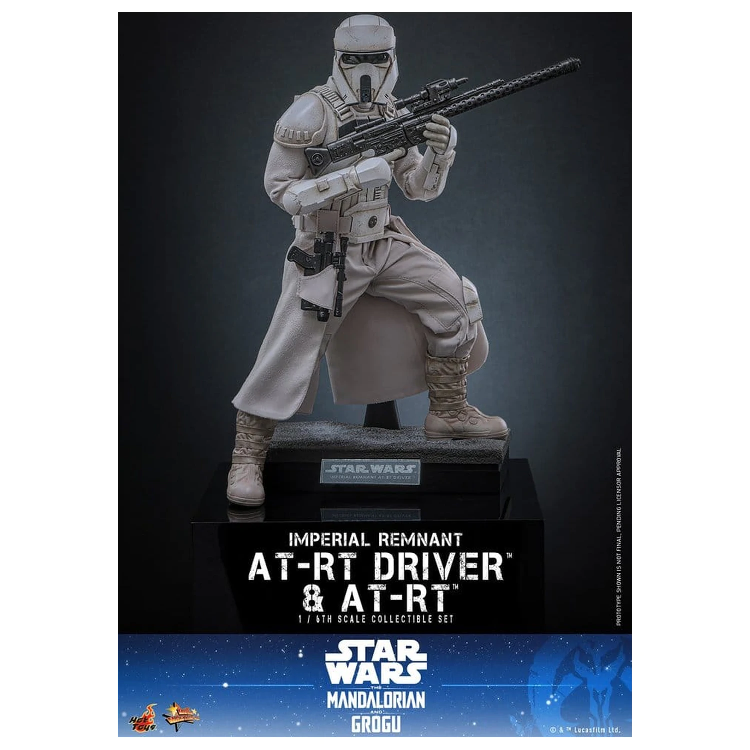 Star Wars: The Mandalorian & Grogu Movie Masterpiece akcijska figura 1/6 Imperial Remnant AT-RT Driver 30 cm fotografija izdelka