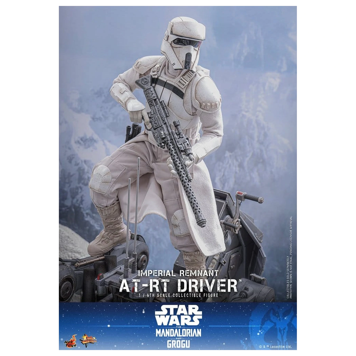 Star Wars: The Mandalorian & Grogu Movie Masterpiece akcijska figura 1/6 Imperial Remnant AT-RT Driver 30 cm fotografija izdelka