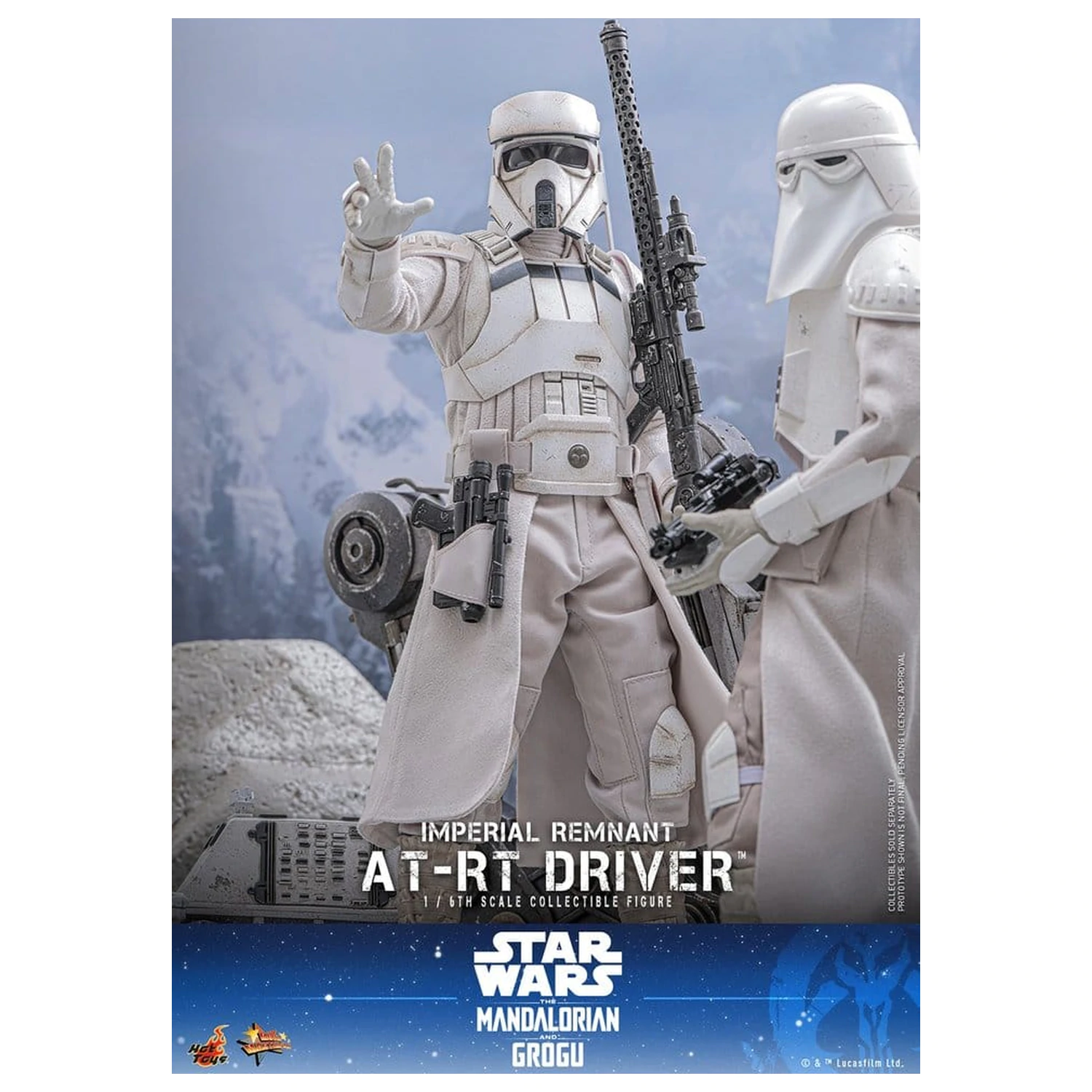 Star Wars: The Mandalorian & Grogu Movie Masterpiece akcijska figura 1/6 Imperial Remnant AT-RT Driver 30 cm fotografija izdelka