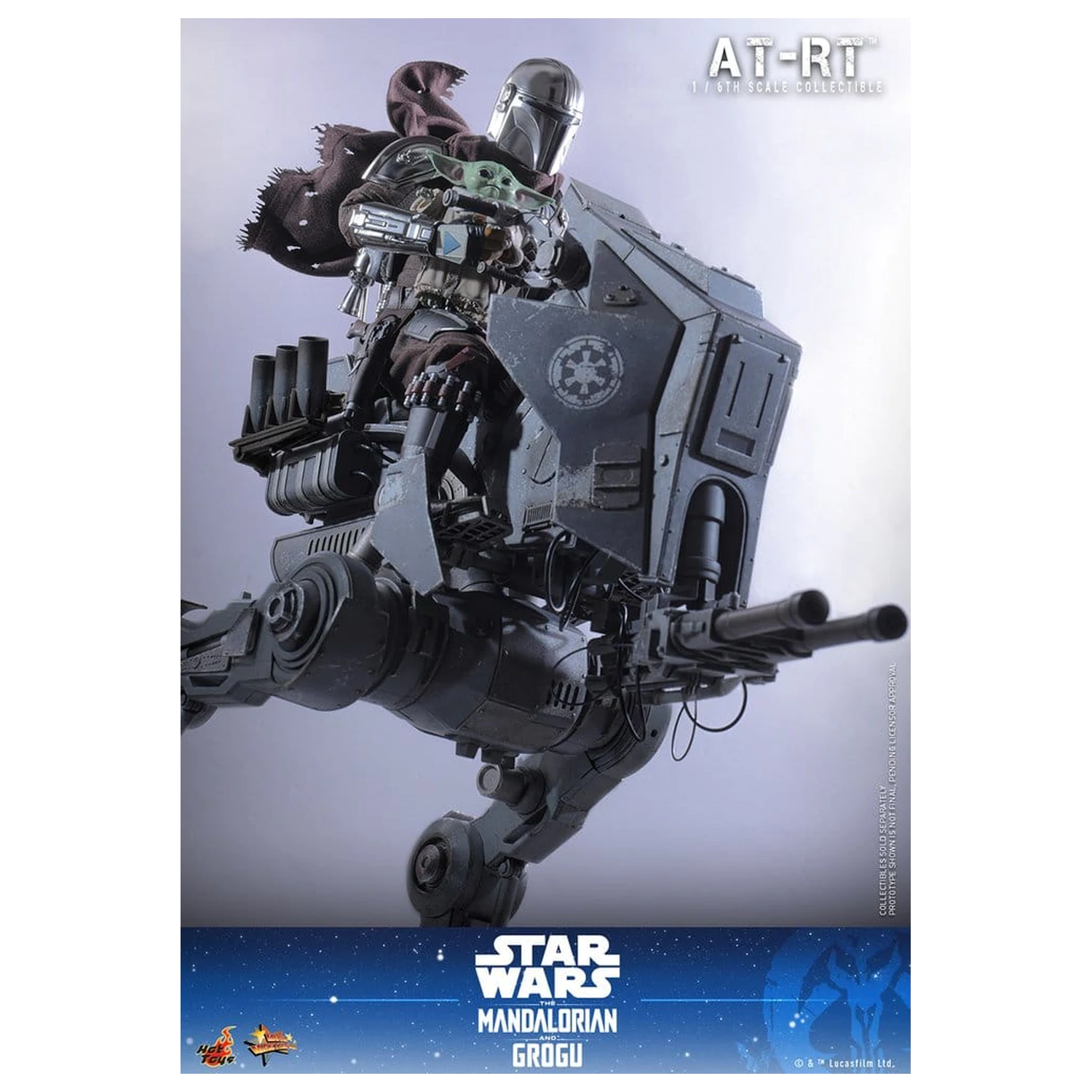 Star Wars: The Mandalorian & Grogu Movie Masterpiece Komplet akcijskih figur 1/6 Imperial Remnant AT-RT Driver & AT-RT 60 cm fotografija izdelka
